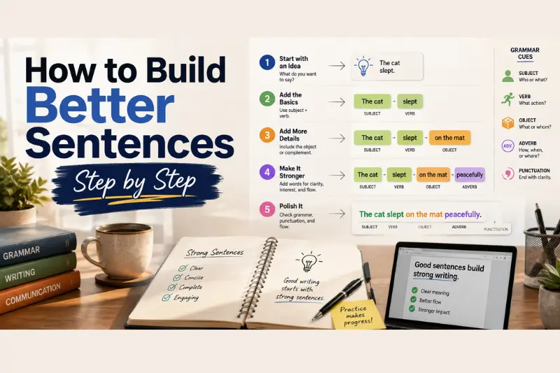 how to build better sentences step by step