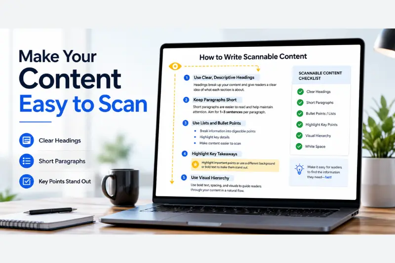 make your content easy to scan