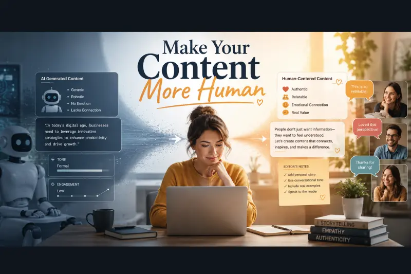 make your content more human