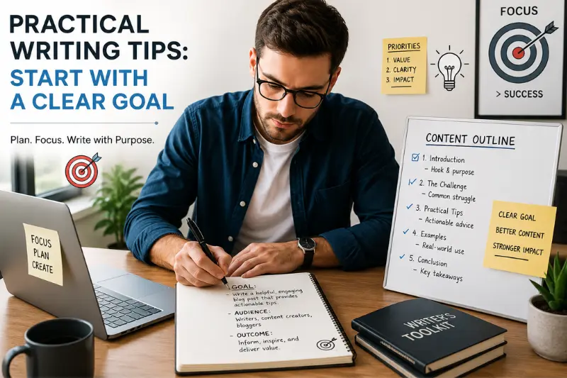 practical writing tips start with a clear goal