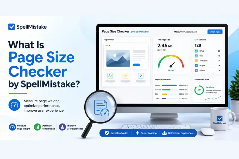 what is page size checker by spellmistake